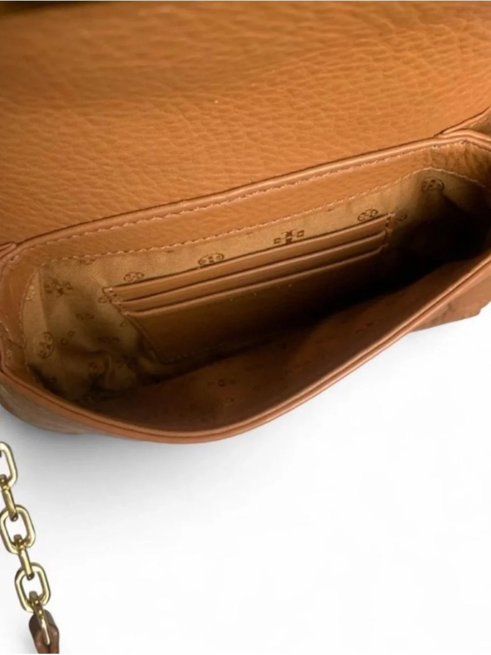 Tory Burch Britten Convertible Crossbody Bag Moose Brown